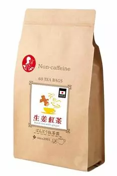 ginger black tea 60 tea bags Bandou Tea Garden Caffeine-free Additive-free, sugar-free, fragrance-free