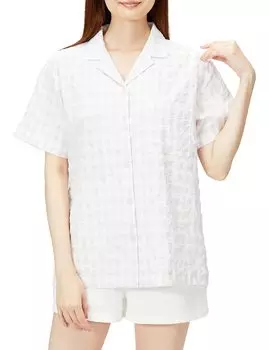 Gingham Check Shirt PWFT222280 LAV F [Gelato Pique] Women s
