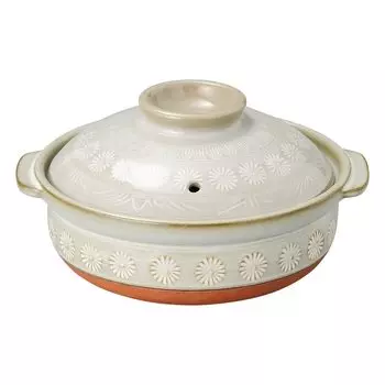 Ginpo Hana Mishima pot 6 Earthen pot x x 11cm No. [20.8 18.6 950g]