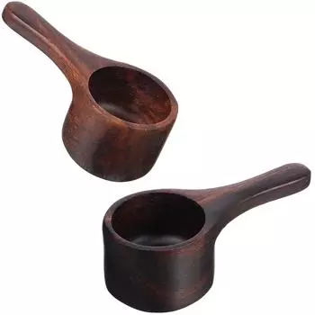 Ginsent Spoon Coffee Spoons Scoop Wooden Milk Powder Kitchen Serving Ladle Measuring 10.00X5.00X4.00CM