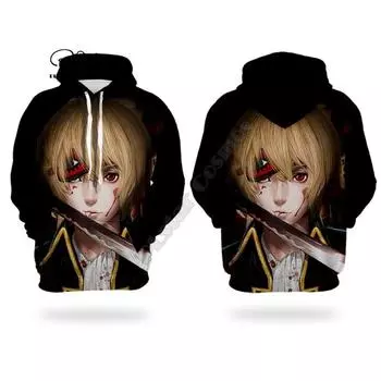 Gintama 3D printed Hoodies sweatshirts Men Women Fashion Hooded Long Sleeve streetwear Pullover cosplay costumes S