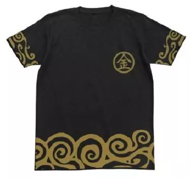 Gintama Kintoki Kimono Pattern Black XS [COSPA] T-shirt Size