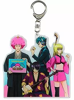 Gintama x Sanrio characters acrylic key chain KIHEITAI making illustration