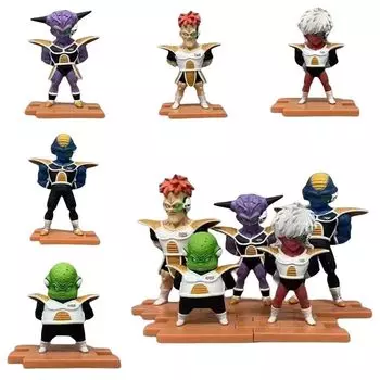 Ginyu Force Набор из 5 фигурок армии Фризы Ginyu Jeice Guldo Recoome Bata Namek Planet Фигурка Фигурка Модель Украшения Игрушка Манга Периферийная коллекция