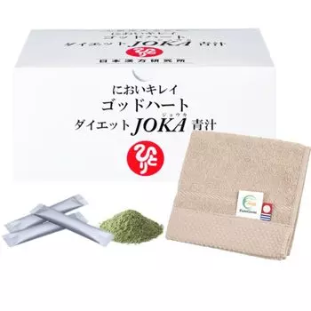 Ginza Marukan God Heart Diet JOKA Aojiru x 93 пакета Носовой платок-полотенце Imabari в комплекте Мокко Бежевый 604,5 г 6,5 г