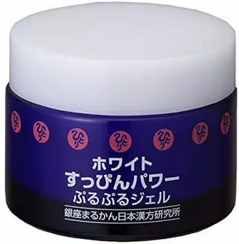 Ginza Marukan White No Makeup Power Purupuru Gel 50 г Hitori Saito Gel Cream Cooling Sensation Экстракт бифидобактерий содержит наноразмерный коэнзим Q10 белый