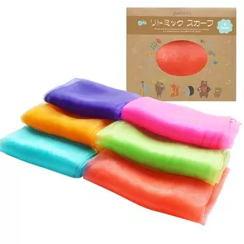 gioia mia ритмичный шарф пушистый шифоновый шарф из органзы, игра 6 цветов (60см Б)