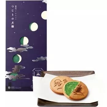 Gion Tsujiri Tsujiri no Tsuki 9 штук Kyoto Matcha Sweets Sweets Rich Matcha Sweets Rice Crackers Сувенирный подарок