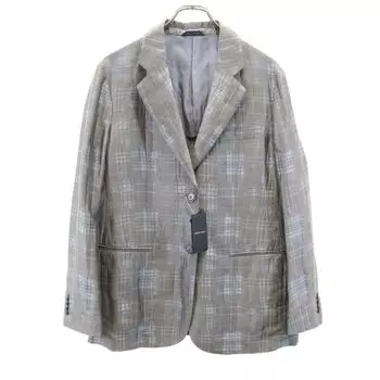 GIORGIO ARMANI Unused Made in Italy check Linen Blend tailored jacket Women Used