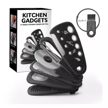 Giosly Kitchen Gadgets Set Pizza Bottle Резак для трав и красиво оформленная кухонная утварь - терка, резак, открывалка, овощечистка, | Легкий, острый,