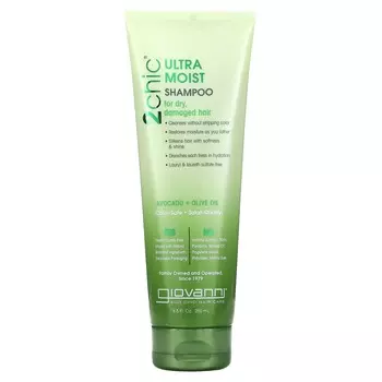 Giovanni, 2chic, Ультраувлажняющий шампунь, для сухих и поврежденных волос, авокадо + оливковое масло, 8,5 жидких унций (250 мл)