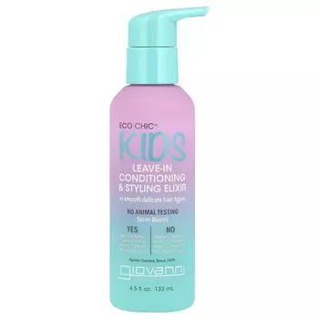 Giovanni, Eco Chic® Kids, Leave-In Conditioning & Styling Elixir, 4.5 fl oz (133 ml)