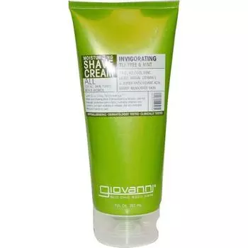 Giovanni Hair Care Products Shave CRM Чайное дерево и мята 7 унций