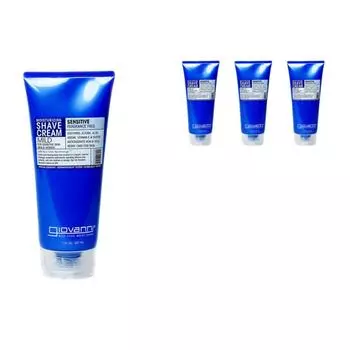 Giovanni Moisturizing Shaving Cream Unscented, 207ml, 4 pieces