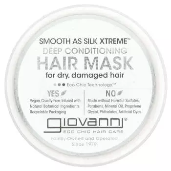 Giovanni, Smooth As Silk Xtrame™, Deep Conditioning Hair Mask, 10 fl oz (295 ml)