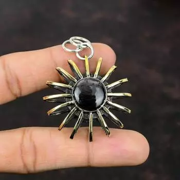 Гиперстен Подвеска Клетка Ювелирные Изделия Стерлингового Серебра 925 Подвеска Ювелирные Изделия Ручной Работы Позолоченный Подвеска 18 К Изысканные Ювелирные Изделия Из Драгоценных Камней Подарок Для Женщин