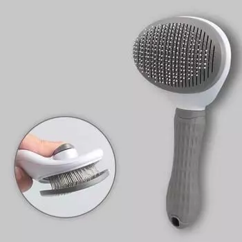 Гипоаллергенная расческа для удаления волос Petgreen для собак и кошек одним касанием, корейский шампунь для домашних животных