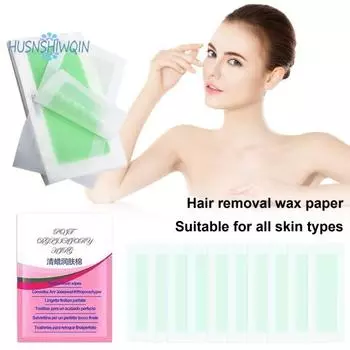 Гипоаллергенные восковые полоски для лица — 1 комплект, для подмышек, губ, тела, универсальная восковая бумага для легкого удаления волос для женщин и мужчин 1 Set