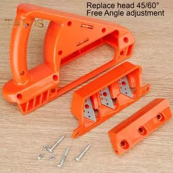 Гипсокартон Фаска Гипсокартон Быстрый резак Ручной рубанок Эргономичная ручка Широко используемый инструмент для строгания гипсокартона 45/60 градусов с острыми лезвиями оранжевый