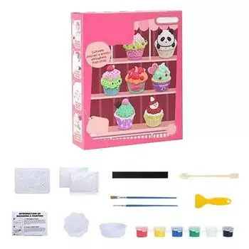 Гипсовая кукла для детей, ручная работа, сделай сам, мультяшная скульптура, форма, пигменты, игрушка для рисования, стиль торта