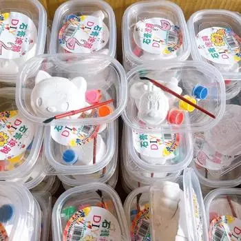 Гипсовая кукла для детей своими руками граффити живопись раскраска подарок для студентов белый