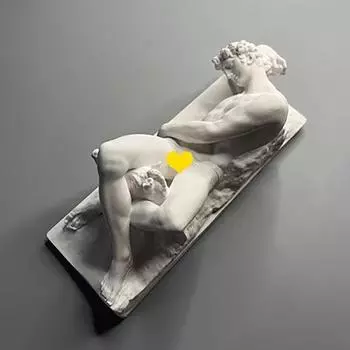 Гипсовые фигурки в стиле ретро в стиле скандинавского минимализма, скульптуры персонажей, винные шкафы, украшения для крыльца, пособия по обучению искусству, подарки светло-серый