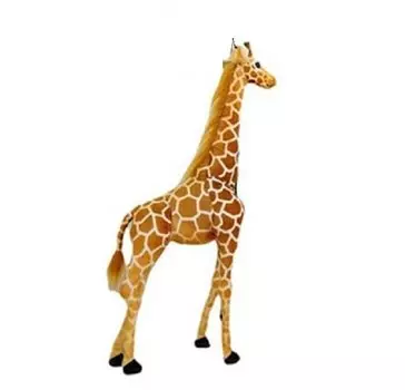 Giraffe large stuffed toy total length useful for interior events (60cm/100cm) (100cm)