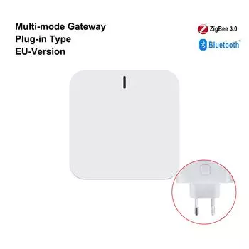 GIRIER Tuya ZigBee Gateway Hub Plug-in Type ZigBee/Bluetooth Многорежимный шлюзовой мост для автоматизации умного дома Работает с Alexa EU Plug Version