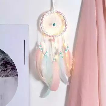 Girl Dream Catcher Feather Hanging Art Gifts To Bestie Friends Creative Valentine s Day Gifts Hollow Wind Chimes Wall Hanging