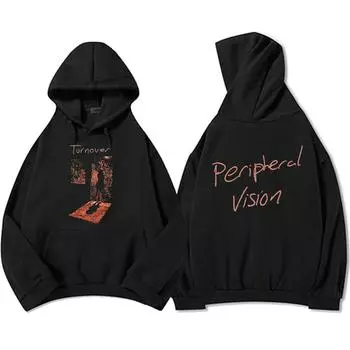 GIRL IN WINDOW Hoodies TURNOVER Band Peripheral Vision Sweatshirt Long Sleeve Hooded Pullovers Men Women Sudadera S