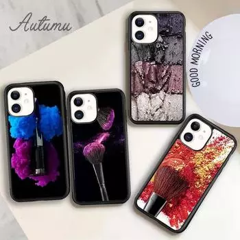 Чехол для телефона Girl Make up Brush Lipstick для iPhone 11 12 13 14 Pro Max mini X XR XS SE 2020 6S 7 8 Plus Samsung S21 S22 iPhone 6plus