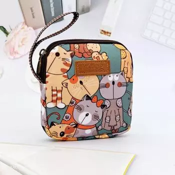 Girl Napkin Credit Card Holder Headphone Case Sanitary Bag Change Purse Waterproof Portable Storage Bag