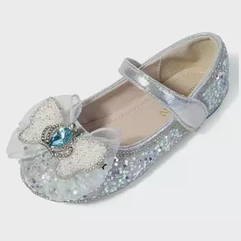 Girl Princess Shoes Elegant Luxury Rhinestone Crown Kids Leather Shoe Spring Autumn Fashion Children s Performance Single Shoes 25 розовый