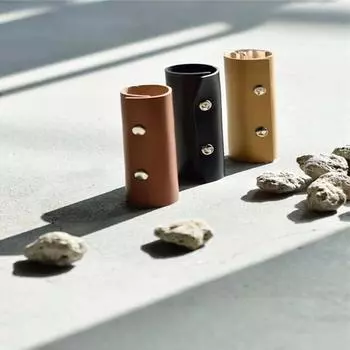 Girl s Headwear PU Leather Hair Band Korean Style Hair Cuff Ponytail Holder Women s hair clips чёрный