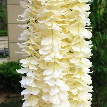 Гирлянда 1 м Искусственная Гортензия Вистерия Шелковый Цветок Подвесной Сад Дом Свадьба