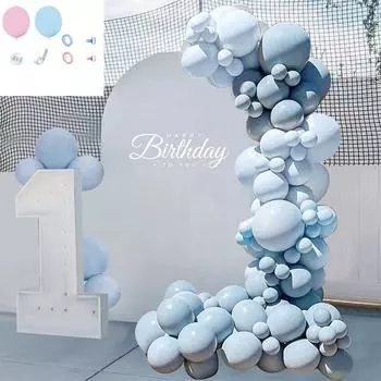 Гирлянда для душа ребенка Nutural Boho Sand Apricot Brown Khaki Арка для дня рождения We Can Bearly Wait Baby Shower Deco One Size синий