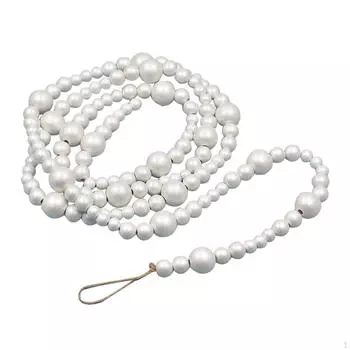 Гирлянда из деревянных бусин Деревянные бусины Круглые настенные подвесные украшения своими руками для свадьбы, дома, праздника, вечеринки