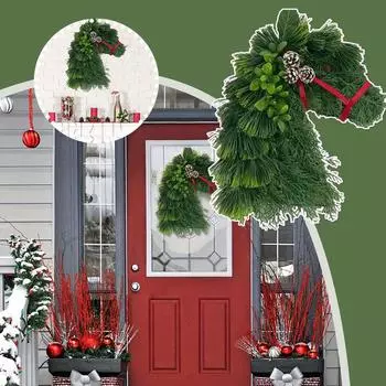 Гирлянда из конской головы для животных, декоративная подвеска, уличный сад, соломенный венок, украшение в виде петуха E8Q9 Green-1pcs