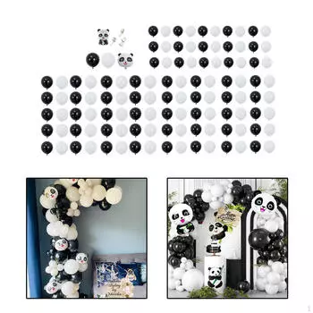 Гирлянда из воздушных шаров в виде панды, латексные воздушные шары, реквизит для фотосессии, свадебные подарки на день Святого Валентина, декор ко Дню святого Валентина для детей