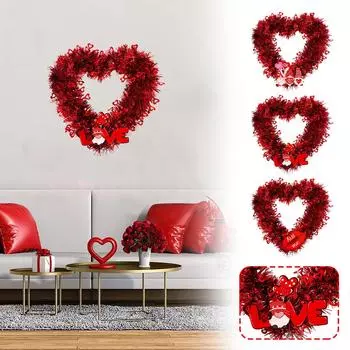 Гирлянда на День святого Валентина, подвесное украшение для вечеринки, подвеска в виде полосы любви, свадебное украшение One Size