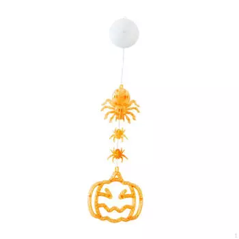 Гирлянда на Хэллоуин, 2 режима освещения, простая установка, светодиодные фонари, настенное украшение для оранжевый