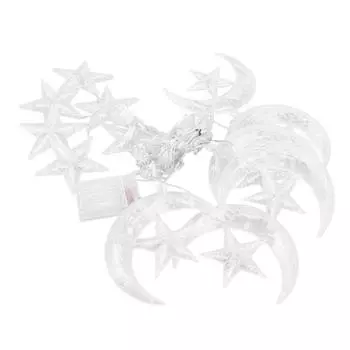 Гирлянда со звездами и луной 3,3 ярда 126 светодиодов Декоративная гирлянда для свадебной вечеринки в Рамадан