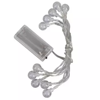 Гирлянда в виде шара, работающая от батареек, цветная, водонепроницаемая, IP66, светодиодная гирлянда для 1.5m 10 Lights 2 Batteries