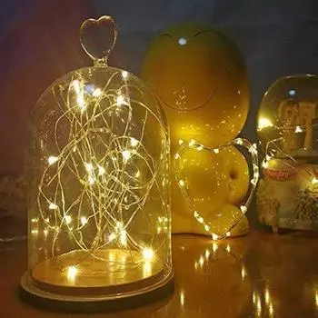 Гирлянды Энергосберегающие режимы Медь 8 Теплый провод Светодиодная декоративная световая гирлянда для дома 2 белый