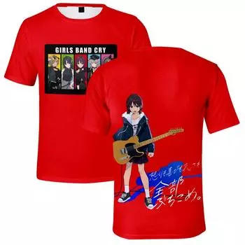 GIRLS BAND CRY футболка для мужчин летняя одежда фитнес O-образный вырез аниме мужская футболка для мужчин большие мужские футболки топы XS