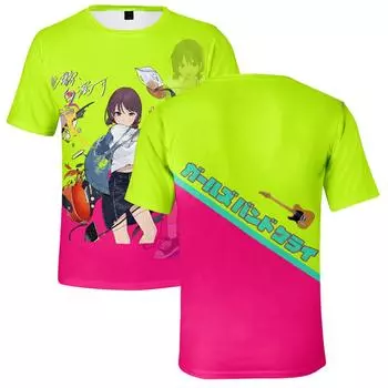 GIRLS BAND CRY футболка для мужчин летняя одежда фитнес GIRLS BAND CRY O Neck аниме мужская футболка для мужчин большие мужские футболки топы XS