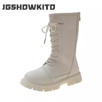 Girls Boots Solid Color Kids Fashion PU Simple Winter and Autumn New Big Children s Performance High Boots Children s Catwalk 27 чёрный