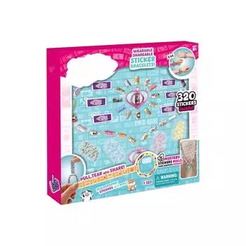 Girls Creative Bracelet Stickers Beaded Bracelet DIY Handmade Sticker Toy One Size