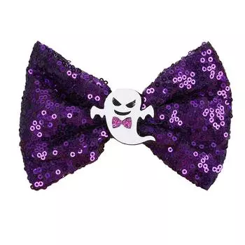 Girls Halloween Hair Clips 5inch Pumpkin Hair Bows Clips Girls Festival Demon Barrettes Clips Children Kids Hair Accessories