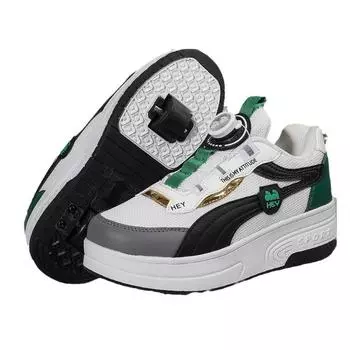 Girls New Runaway Shoes Spring and Autumn New Children s Invisible Pulley Shoes Medium and Older Girls Sports Skates 29